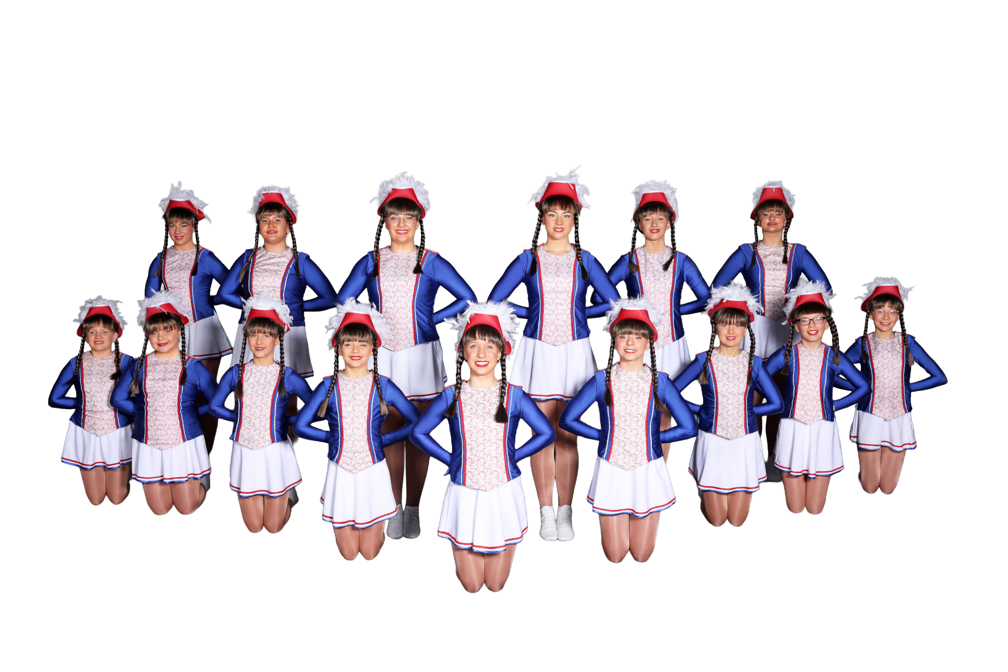 Hinten von links nach rechts: Nora Dichant, Anna-Lena Wirtz, Anna Heiartz, Jana Dichant, Viktoria Grünemaier, Malika Rosenbaum 
Vorne von links nach rechts: Viktoria Hagen, Ludmilla Paul, Mia Lövenich, Hannah Töws, Patrizia Bonhold, Sophia Bonhold, Viktoria Arnold, Leni Schöller,  Mara Schöller 
Es fehlen: Maja Winkelmann und Mila Prange